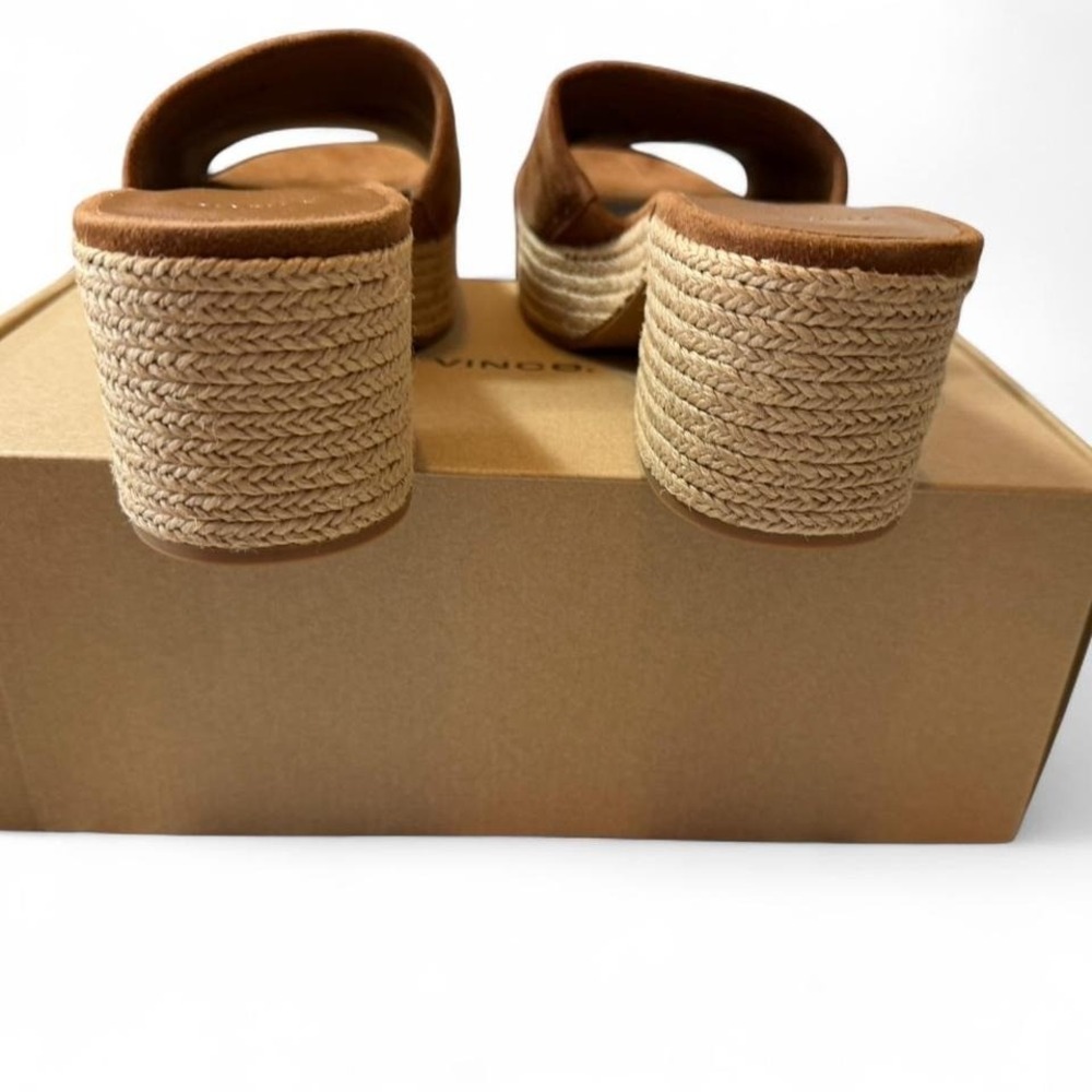 Vince Platform Brown Suede Sandals‎ - Picture 4 of 11